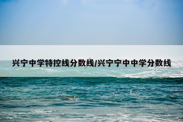 兴宁中学特控线分数线/兴宁宁中中学分数线
