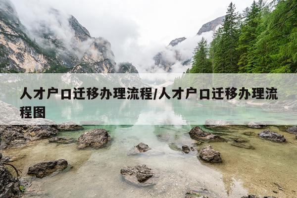 人才户口迁移办理流程/人才户口迁移办理流程图