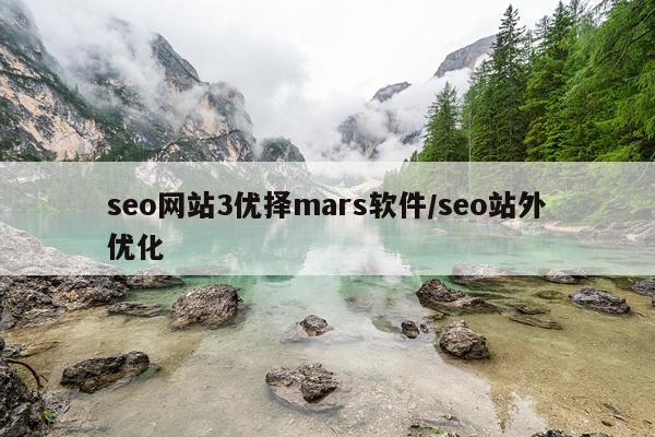 seo网站3优择mars软件/seo站外优化
