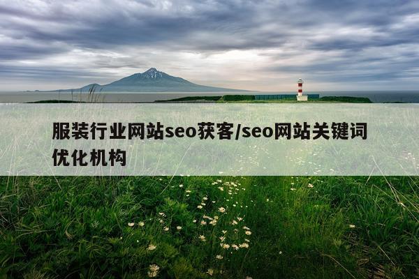 服装行业网站seo获客/seo网站关键词优化机构