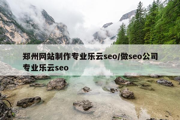 郑州网站制作专业乐云seo/做seo公司专业乐云seo
