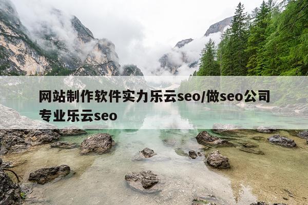 网站制作软件实力乐云seo/做seo公司专业乐云seo