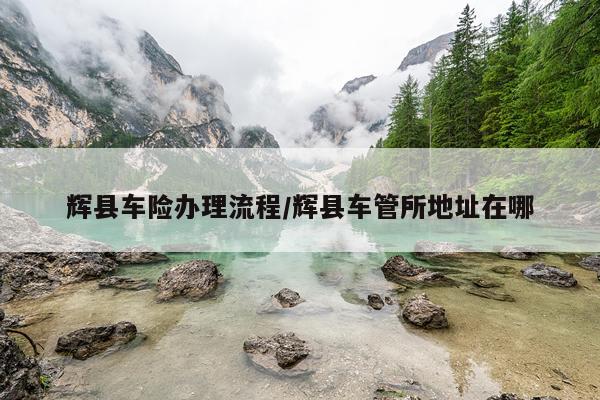辉县车险办理流程/辉县车管所地址在哪