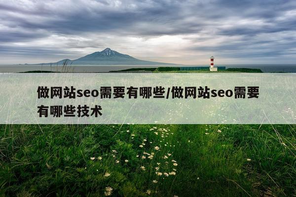 做网站seo需要有哪些/做网站seo需要有哪些技术