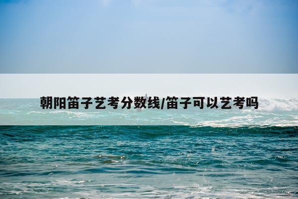 朝阳笛子艺考分数线/笛子可以艺考吗