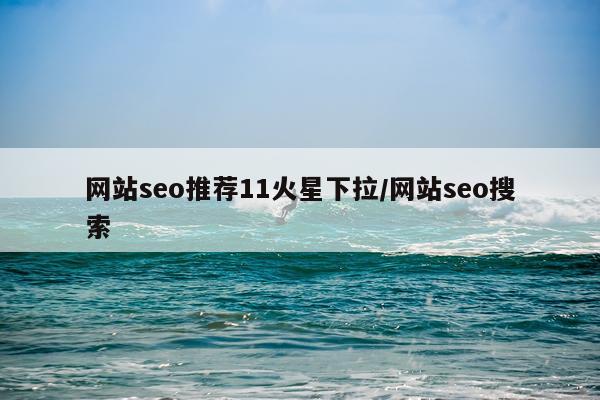 网站seo推荐11火星下拉/网站seo搜索