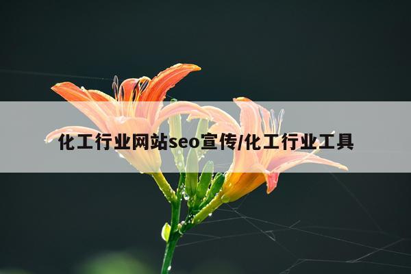 化工行业网站seo宣传/化工行业工具