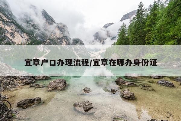 宜章户口办理流程/宜章在哪办身份证