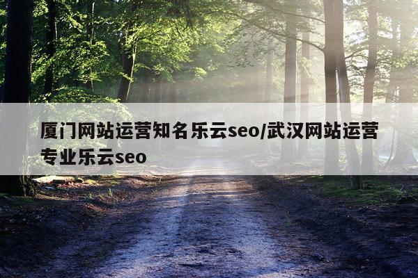 厦门网站运营知名乐云seo/武汉网站运营专业乐云seo