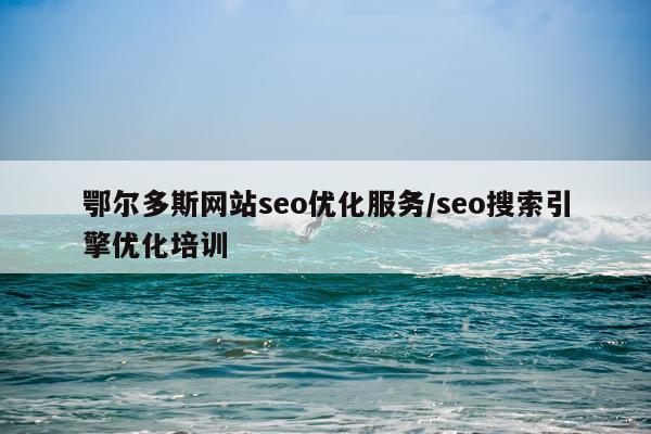 鄂尔多斯网站seo优化服务/seo搜索引擎优化培训