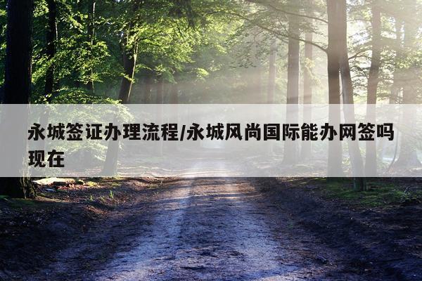 永城签证办理流程/永城风尚国际能办网签吗现在