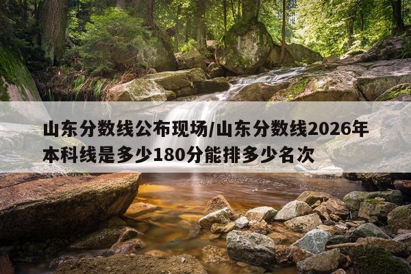 山东分数线公布现场/山东分数线2026年本科线是多少180分能排多少名次